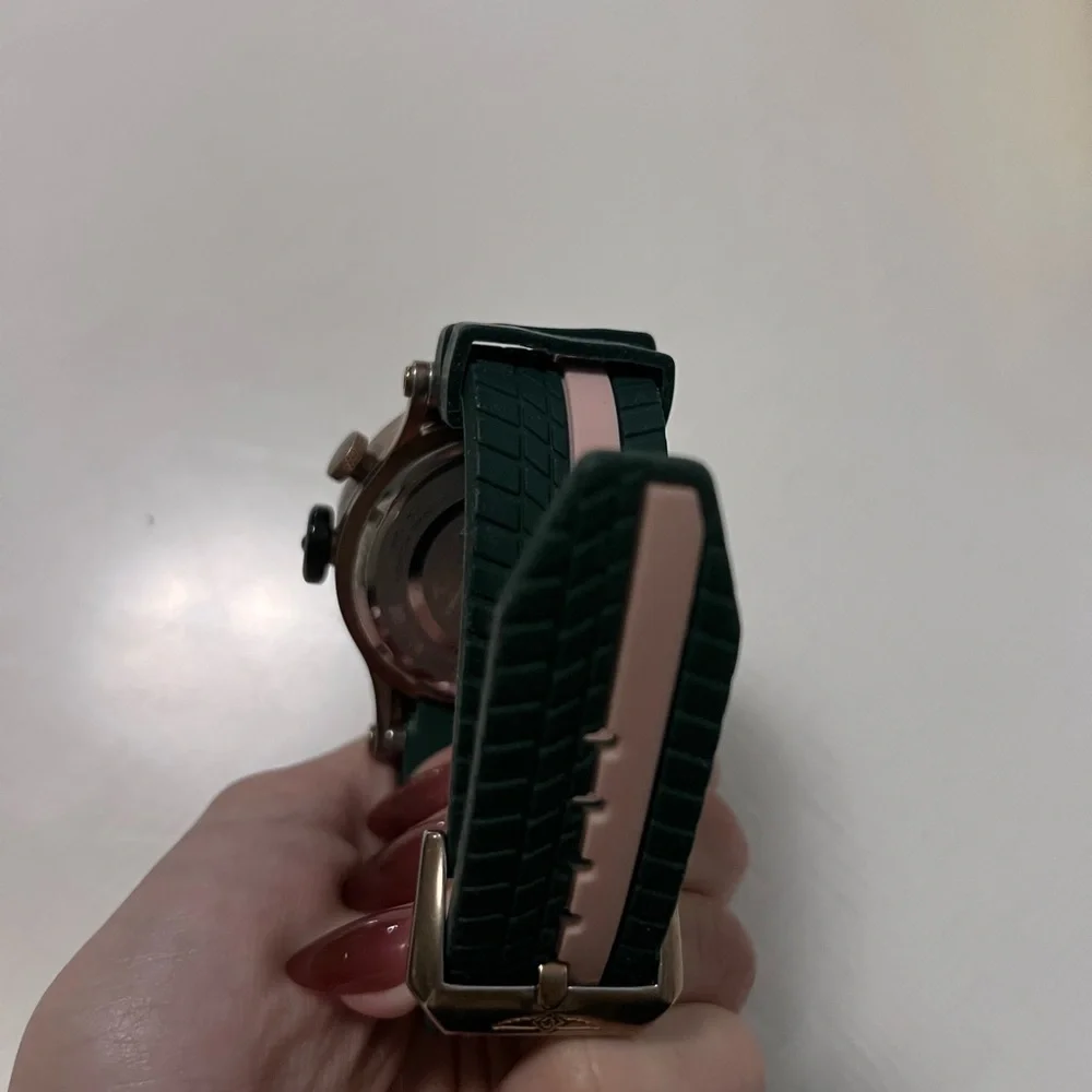 Invicta Watch with Green Strap and Gold-Tone Case - Picture 3 of 4